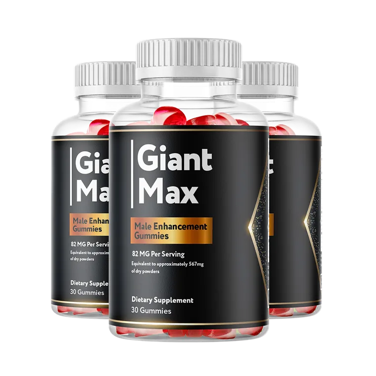 GiantMax men's vitality gummies three-bottle pack